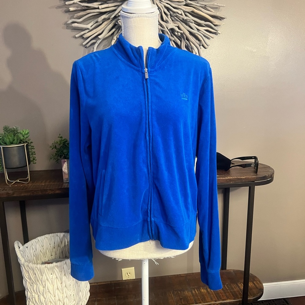 Juicy Couture‎ terry cloth jacket in royal blue